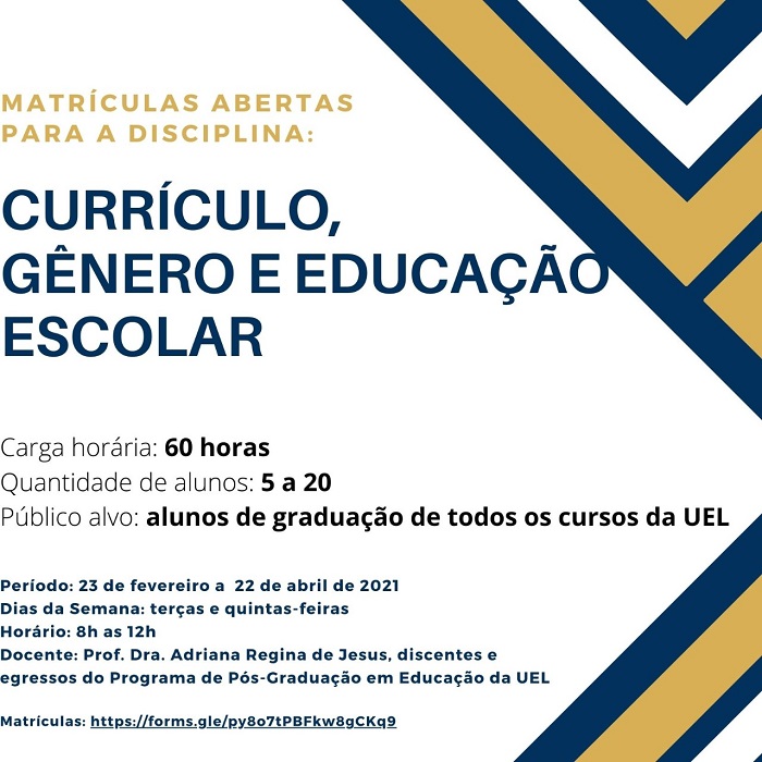 disciplina especial curriculo